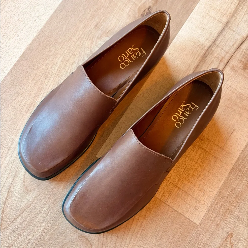Franco Sarto Bocca Women's Slip-On Leather Loafers - Picture 2 of 10
